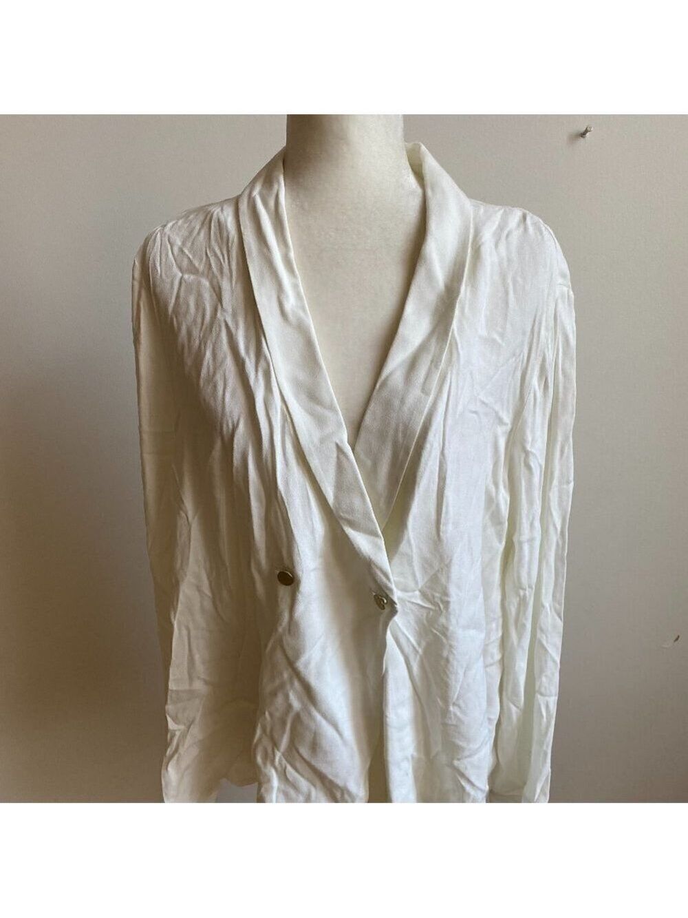 Leith BNWT relaxed White Blazer Jacket XXL thin